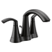 Moen M6172BL Matte Black 4'' Centerset Bathroom Sink Faucet