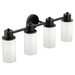 Moen MDN0764BL Matte Black 4 or more Bulb Bathroom Light