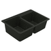 Moen MGGB3024B Black Double Bowl Kitchen Sinks