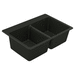 Moen MGGB3028B Black Double Bowl Kitchen Sinks
