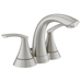 Moen MWS84550SRN Spot Resist Brushed Nickel 4'' Centerset Bathroom Sink Faucet