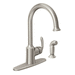 Moen M87301SRS Spot Resist Stainless Single Handle Kitchen Faucet