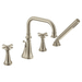 Moen MTS44506BN/M9792 Brushed Nickel Deck Mount Tub Faucet With Handshower