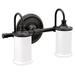 Moen MYB6462BL Matte Black 2 Bulb Bathroom Light