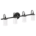 Moen MYB6464BL Matte Black 4 or more Bulb Bathroom Light