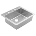 Moen MGS181723B Stainless Single Bowl Kitchen Sink