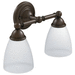 Moen MYB2262ORB Oil Rubbed Bronze 2 Bulb Bathroom Light