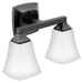 Moen MYB5162BL Matte Black 2 Bulb Bathroom Light