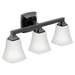 Moen MYB5163BL Matte Black 3 Bulb Bathroom Light