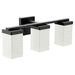 Moen MYB8863BL Matte Black 3 Bulb Bathroom Light