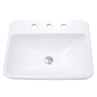  Brant Point Collection Self Rimming Bathroom Sink - White