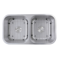  Sconset Stainless Steel Undermount - Double Bowl Kitchen Sink - Stainless steel