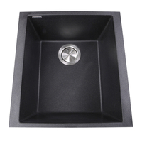  Plymouth Collection Undermount Bar Sink - Black