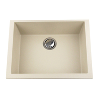  Plymouth Collection White/Color Undermount - Single Bowl Kitchen Sink - Sand