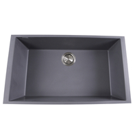  Plymouth Collection White/Color Undermount - Single Bowl Kitchen Sink - Titanium