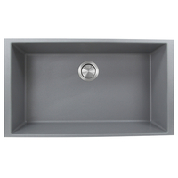  Plymouth Collection White/Color Undermount - Single Bowl Kitchen Sink - Titanium