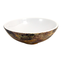  Regatta Collection Vessel Style Bathroom Sink - White/Gold