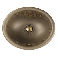  Regatta Collection Self Rimming Bathroom Sink - Brown