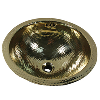  Brightwork Home Undermount Style Bathroom Sink - Brass