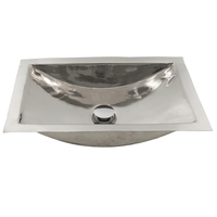  Brightwork Home Undermount Style Bathroom Sink - Stainless steel