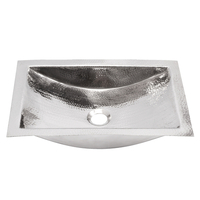  Brightwork Home Undermount Style Bathroom Sink - Stainless steel