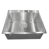  Pro Series Stainless Steel Single Bowl Kitchen Sink - Brushed Satin