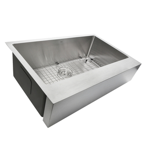 NEZAPRON33 Pro Series Apron Front / Specialty Sink Kitchen Sink - Satin Nickel