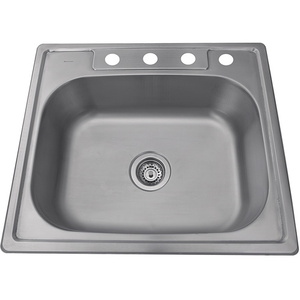 NNS25228 Madaket Stainless Steel Single Bowl Kitchen Sink - Brushed Satin