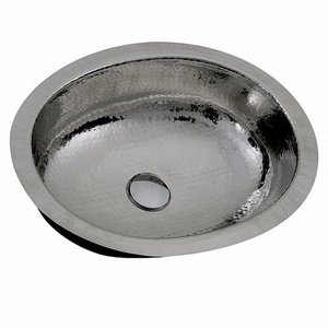 OVS-OF Brightwork Home Undermount Style Bathroom Sink - Stainless steel