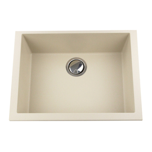 NPR2418S Plymouth Collection White/Color Undermount - Single Bowl Kitchen Sink - Sand