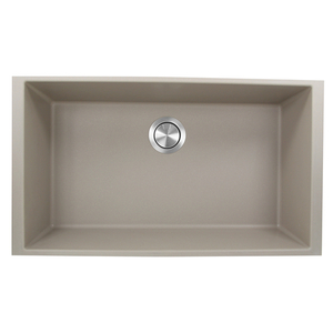 NPR3320TRUM Plymouth Collection White/Color Undermount - Single Bowl Kitchen Sink - Truffle