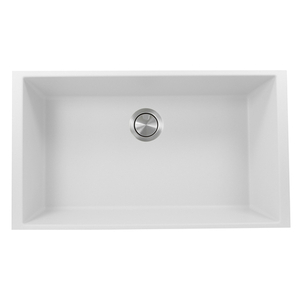 NPR3320WUM Plymouth Collection White/Color Undermount - Single Bowl Kitchen Sink - White