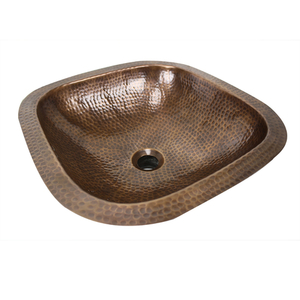 NSQRCOF Brightwork Home Undermount Style Bathroom Sink - Light Copper