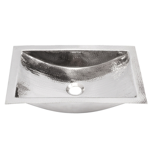 NTRS Brightwork Home Undermount Style Bathroom Sink - Stainless steel