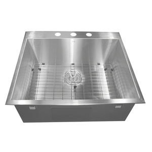 NZR252216 Pro Series Stainless Steel Single Bowl Kitchen Sink - Brushed Satin