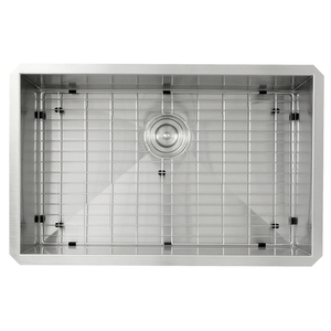 NZR281816 Pro Series Stainless Steel Undermount - Single Bowl Kitchen Sink - Brushed Satin