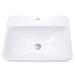 Nantucket Sinks NDI2317R1 White Self Rimming Bathroom Sink