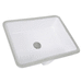 Nantucket Sinks NGB17x13W White Undermount Bathroom Sink