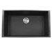 Nantucket Sinks NPR3320BLUM Black Single Bowl Kitchen Sink