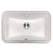 Nantucket Sinks NUM159W White Undermount Bathroom Sink