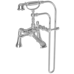  Victoria Deck Mount With Handshower Tub Faucet - Stainless Steel - PVD