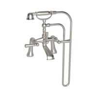  Aylesbury Deck Mount With Handshower Tub Faucet - Satin Nickel
