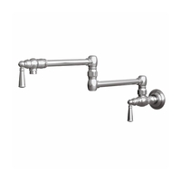  Jacobean Pot Filler Kitchen Faucet - Polished Chrome