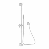  Hand Held Shower - Slide Bar Mount Shower Accessory - White