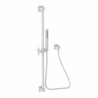  Hand Held Shower - Slide Bar Mount Shower Accessory - Matte White