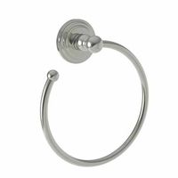  Alveston Towel Ring Bathroom Accessory - Polished Nickel - Natural