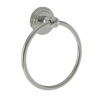  Alveston Towel Ring Bathroom Accessory - Polished Nickel - Natural