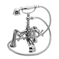  Chesterfield Deck Mount With Handshower Tub Faucet - Polished Chrome