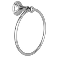  Aylesbury Towel Ring Bathroom Accessory - Polished Nickel - Natural