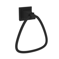  Malvina Towel Ring Bathroom Accessory - Flat Black
